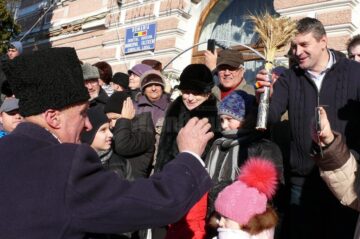 La Fălticeni, Revelion în centrul orașului