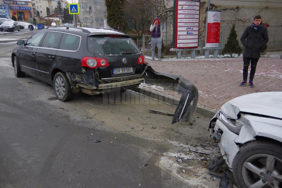 Cele mai afectate de impact au fost VW Passat și un Audi