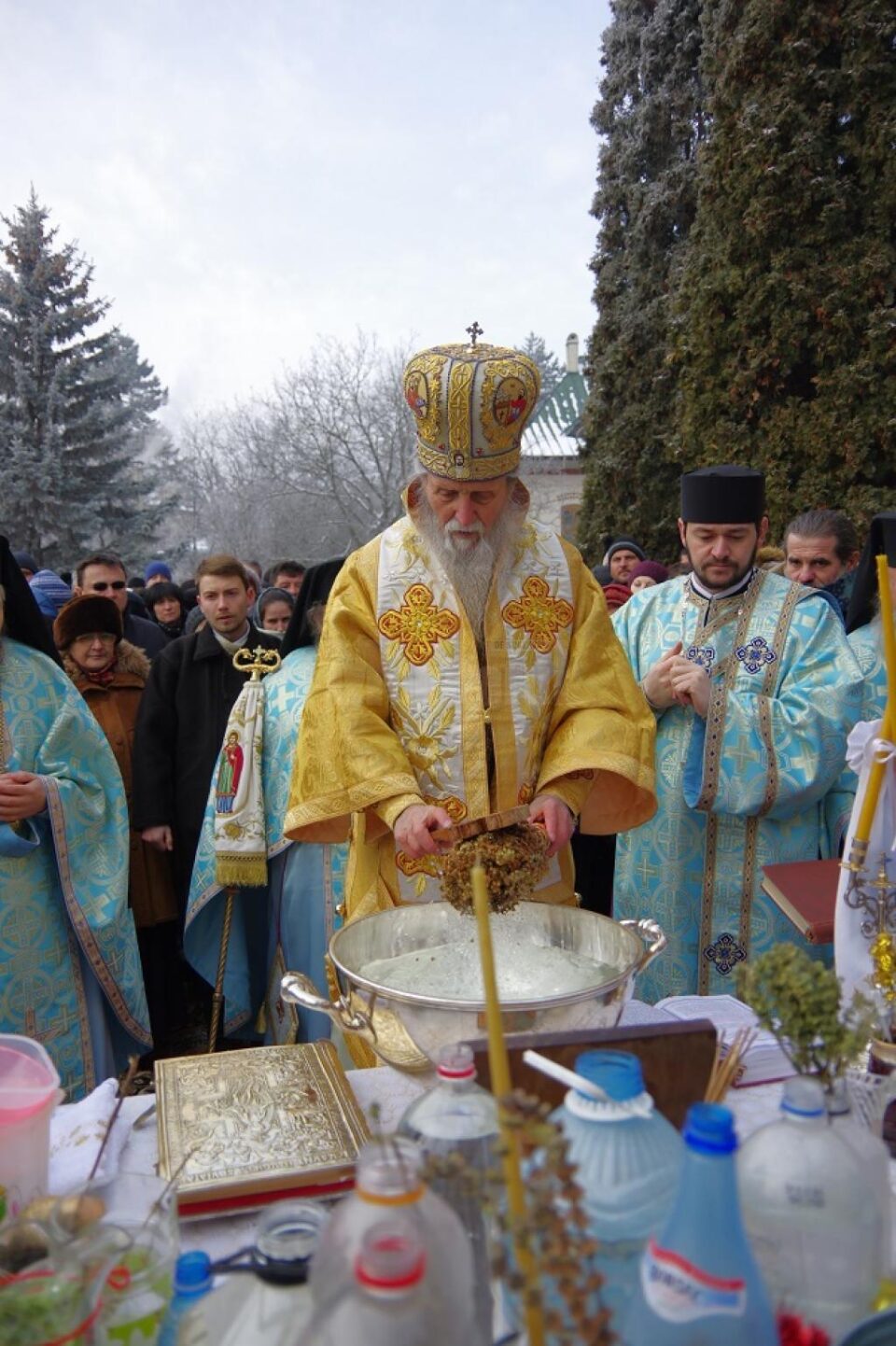 Slujba Bobotezei la Mănăstirea Sf. Ioan cel Nou