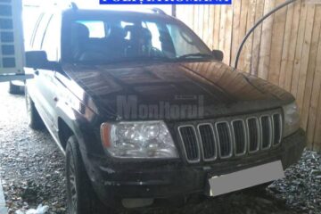 Mașina confiscată de polițiști