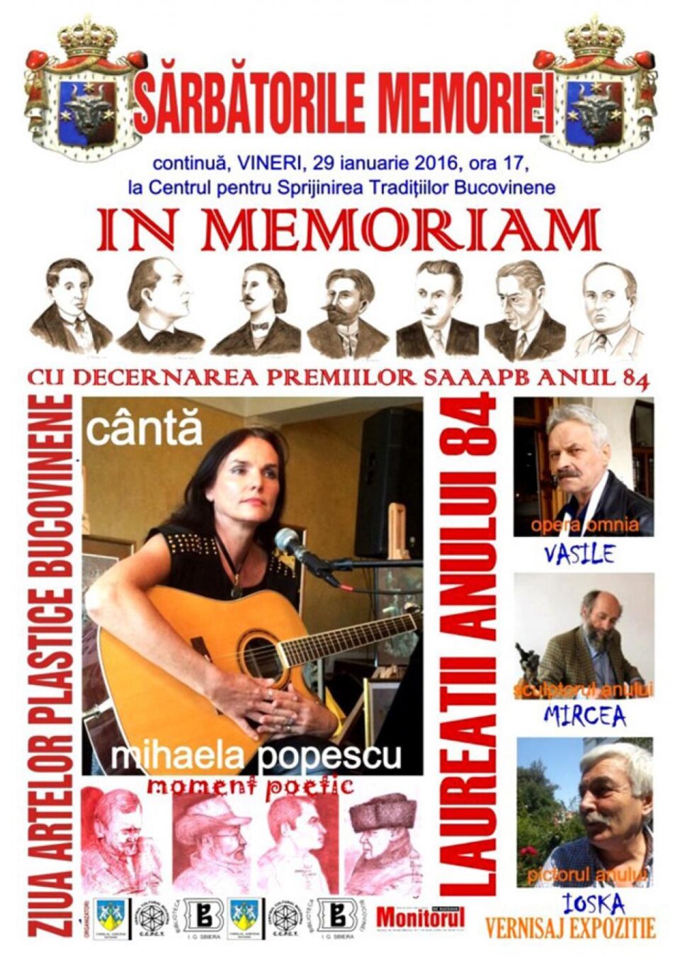 „Sărbătorile Memoriei”, la Centrul pentru Sprijinirea Tradițiilor Bucovinene