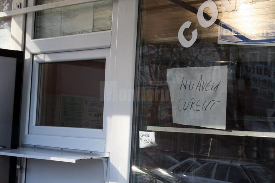 Bătaie de joc marca E. ON. Agenți economici din centrul Sucevei, fără curent 24 de ore