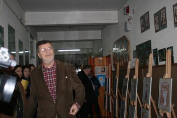 Vernisajul expoziției de grafică „Ilustrații din opera lui Mihai Eminescu”, semnată de artistul plastic Mihai Pînzaru PIM