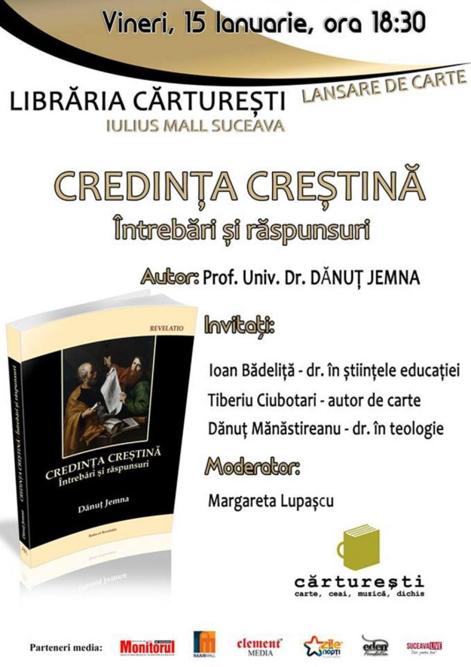 Lansare de carte la Librăria Cărturești Suceava