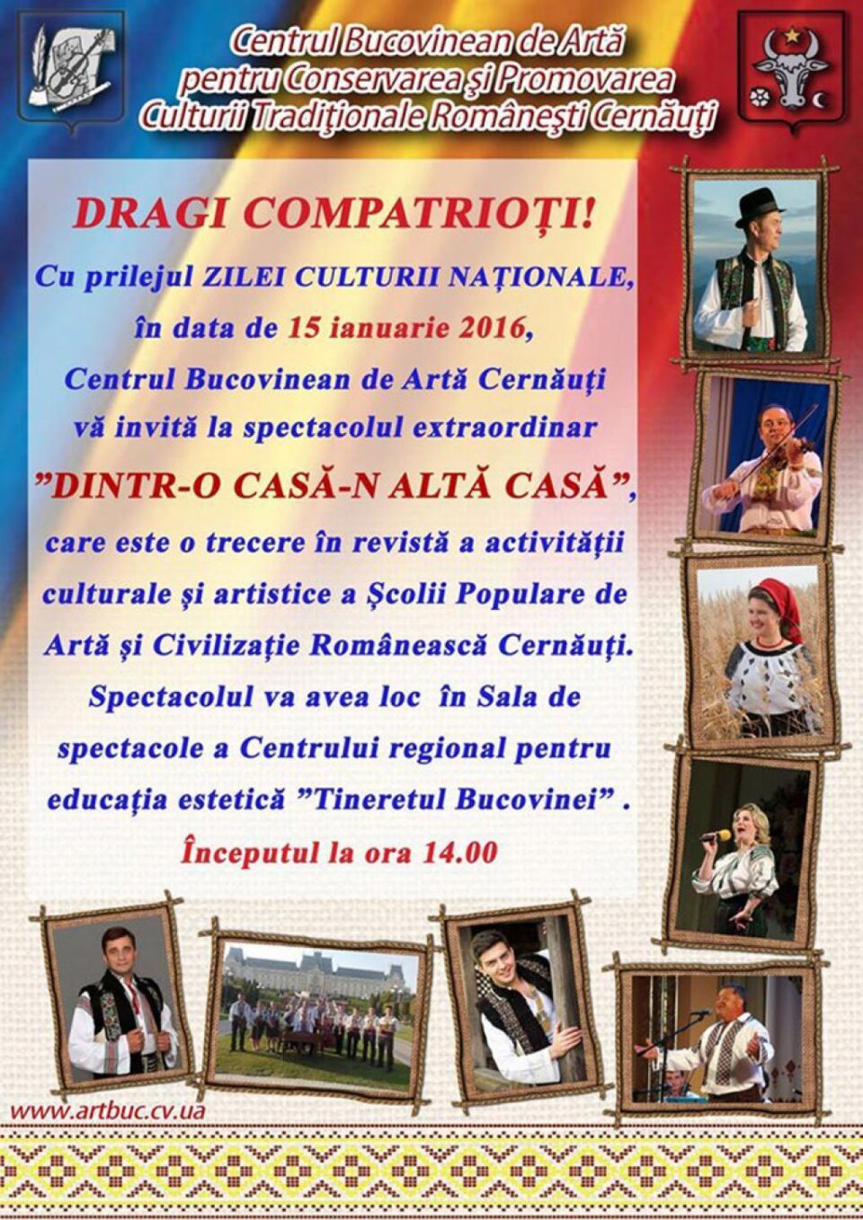 Manifestări culturale prilejuite de Ziua Culturii Naționale și Zilele "Mihai Eminescu" Manifestări culturale prilejuite de Ziua Culturii Naționale și Zilele "Mihai Eminescu"
