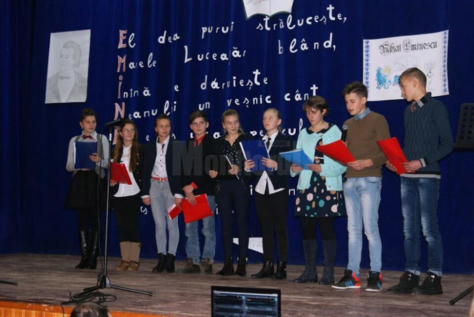 Omagiu adus lui Mihai Eminescu, la Liceul Tehnologic “Vasile Cocea” Moldovița