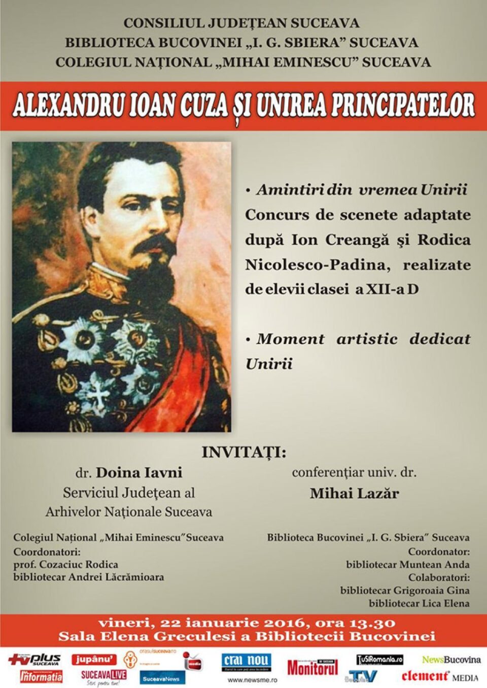 „Alexandru Ioan Cuza și Unirea Principatelor”