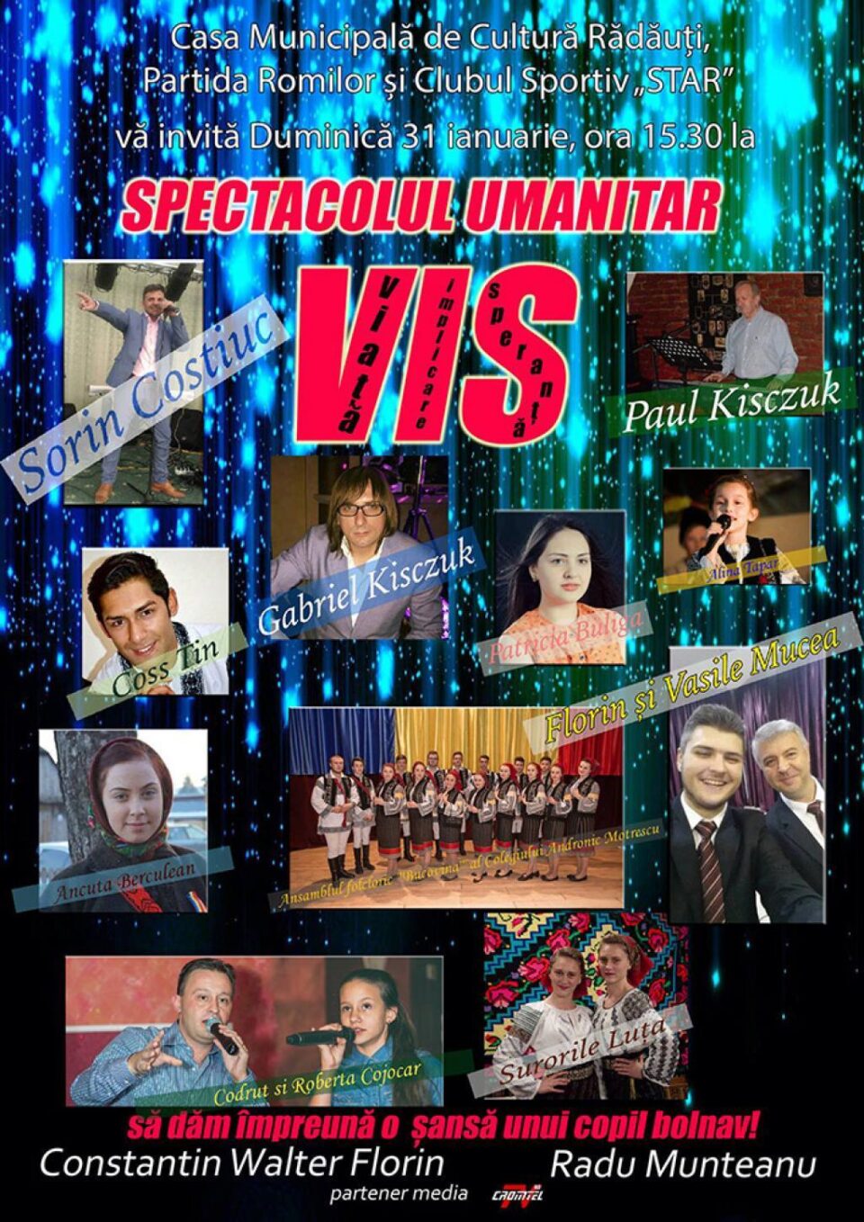 Spectacol umanitar „VIS – viață, implicare, speranță”
