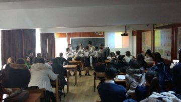 Unirea Principatelor Române, sărbătorită de elevii Liceului Tehnologic Cajvana