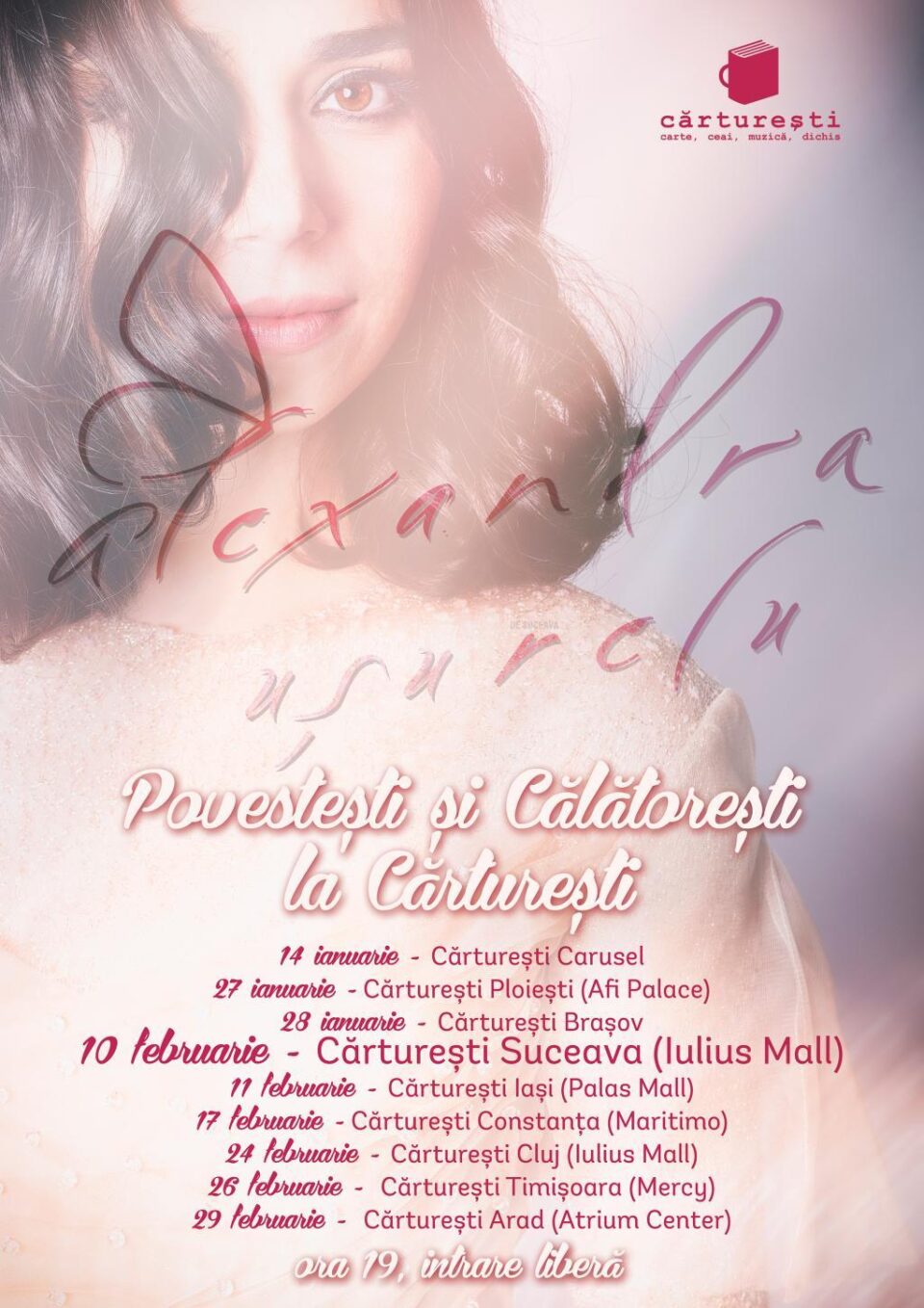 „Povestești și Călătorești la Cărturești” cu Alexandra Ușurelu