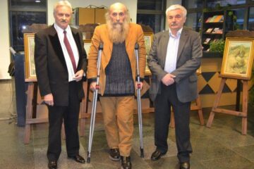 Laureații Anghel Vasile Siminiuc, Mircea Dăneasă și Iosif Csukat