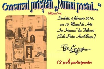 Concursul județean interdisciplinar „Numai poetul...”