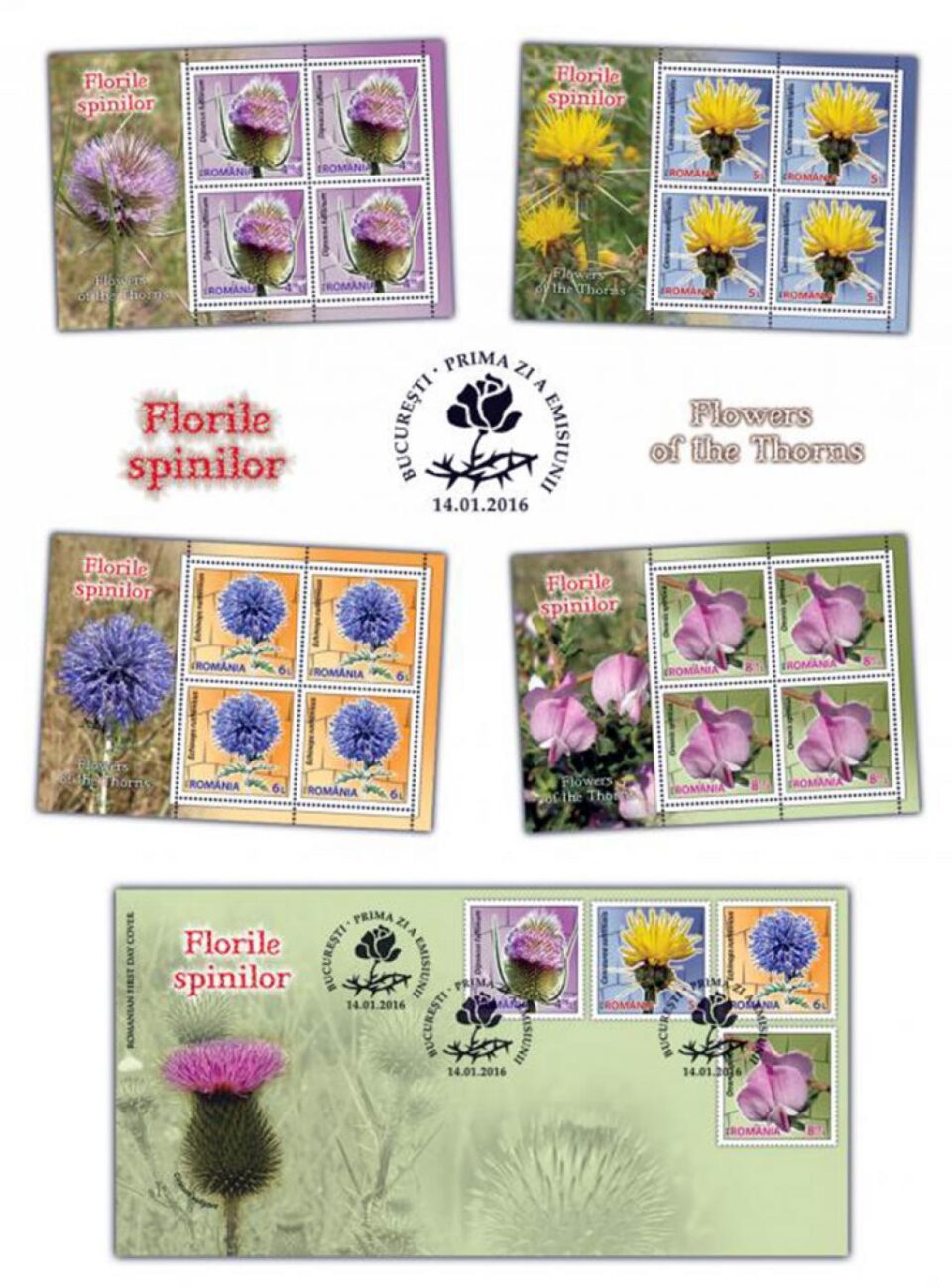 Emisiunea de mărci poștale „Florile spinilor”