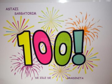 Activitatea „100 de zile împreună în acest an școlar”, la Grădinița “Sfântul Ioan cel Nou”