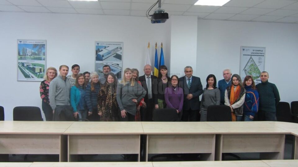 Cursanți ai Lectoratului de limba română de la Universitatea din Cernăuți, la USV Cursanți ai Lectoratului de limba română de la Universitatea din Cernăuți, la USV