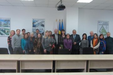 Cursanți ai Lectoratului de limba română de la Universitatea din Cernăuți, la USV