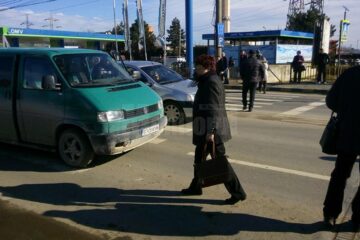 Mașina implicată în accident