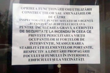 Magazinul General a fost închis de pompieri