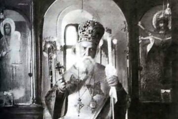 Sf. Nectarie într-o imagine surprinsă din timpul vieții