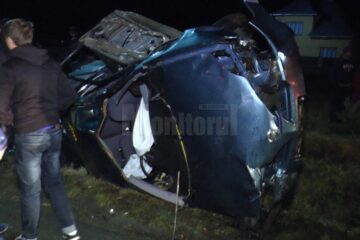 Un tânăr mort, altul rănit, după un accident din cauza vitezei excesive