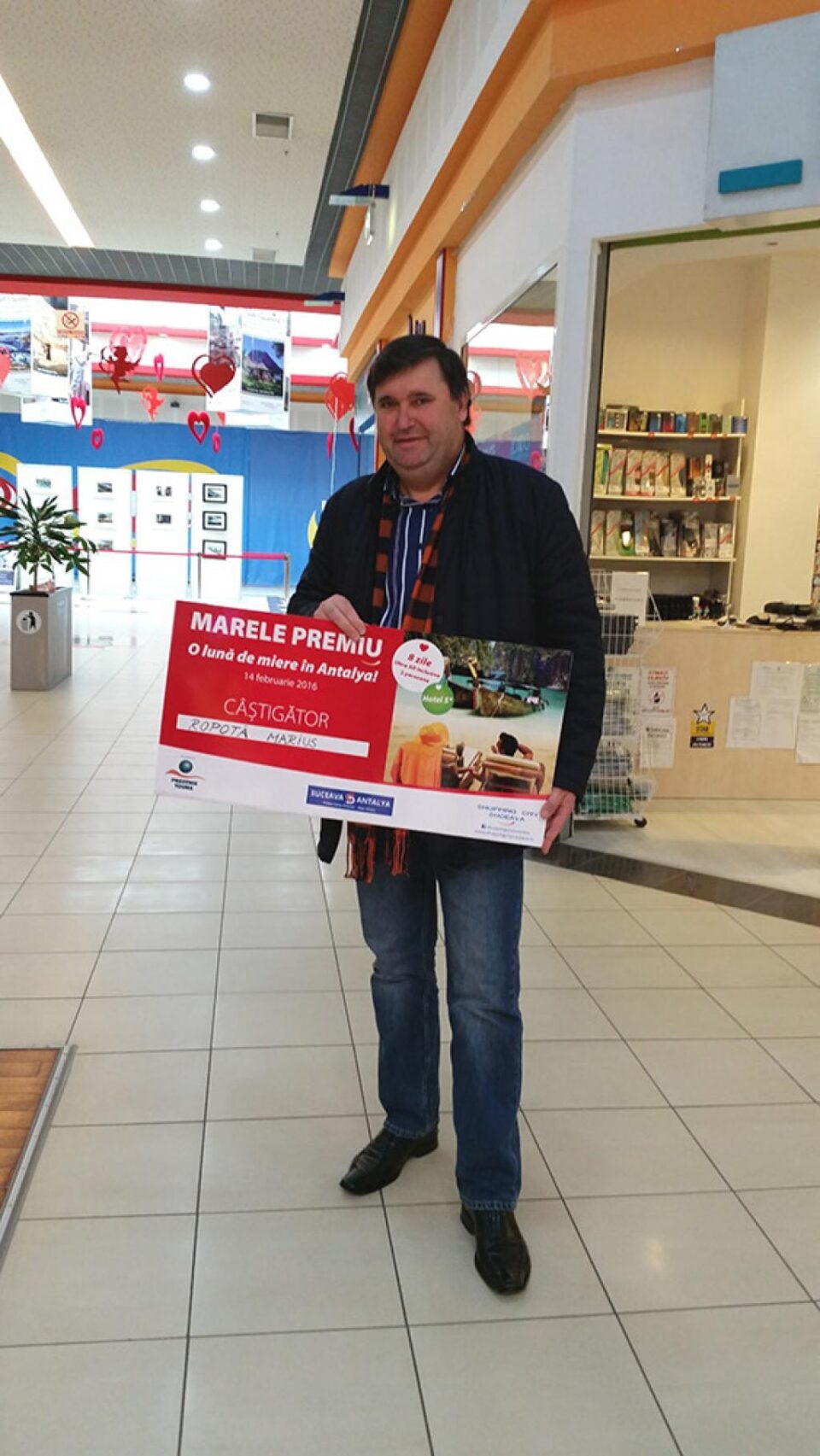 Marele câștigător al campaniei “Câștigă o lună de miere în Antalya!” este Marius Ropotă, din Dorohoi