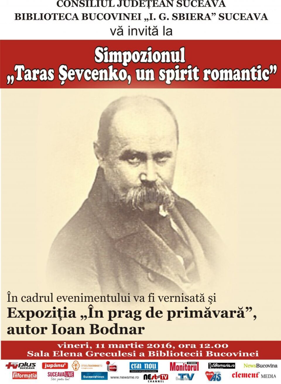Simpozion aniversar „Taras Șevcenko, un spirit romantic” Simpozion aniversar „Taras Șevcenko, un spirit romantic”