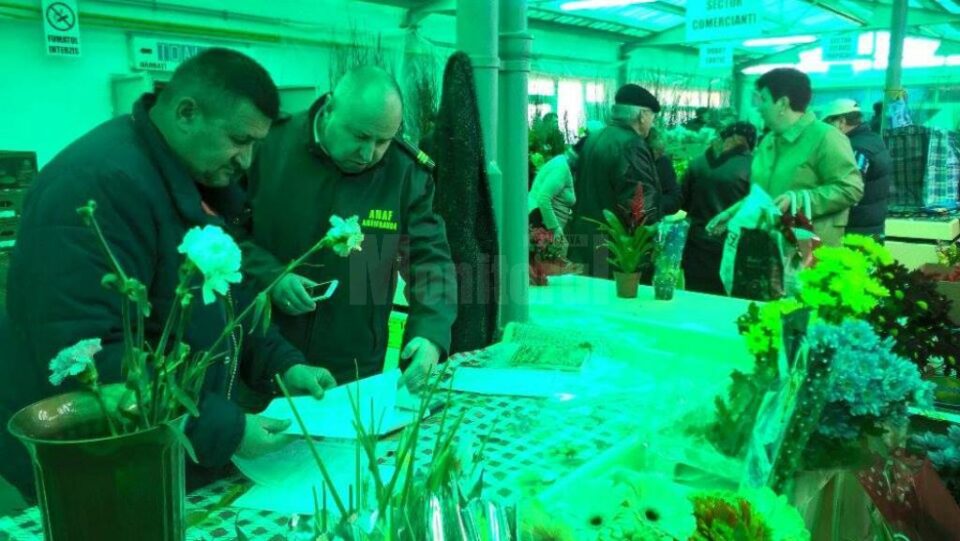 Inspectorii ANAf au verificat emiterea bonurilor de casă la vânzarea florilor Au fost luate la verificat și actele de proveniență a mărfii
