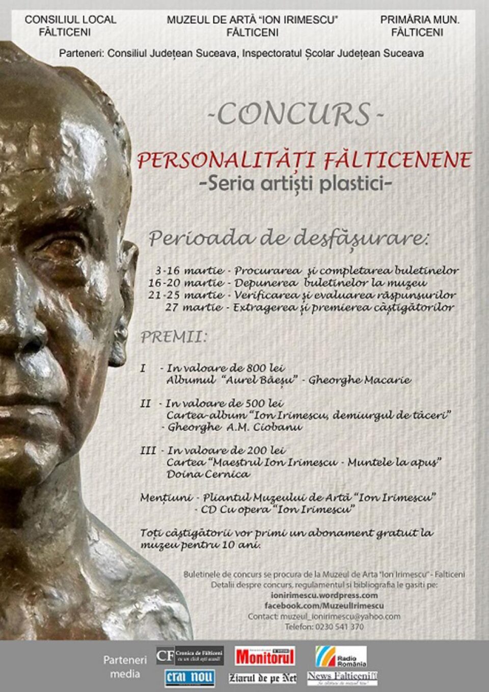 Concursul „Personalități fălticenene” (seria artiști plastici)