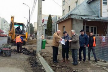 Lucrările de modernizare a străzii Jean Bart, din zona Gării Burdujeni