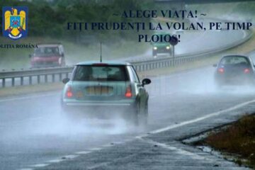 Recomandări pentru siguranța circulației rutiere în condiții de ploaie