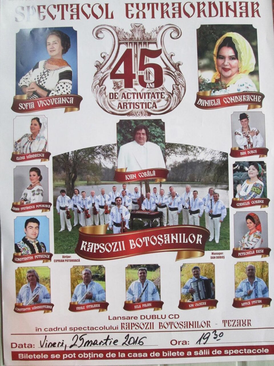 Orchestra Populară “Rapsozii Botoșanilor”, în concert la Rădăuți, Suceava și Gura Humorului Orchestra Populară “Rapsozii Botoșanilor”, în concert la Rădăuți, Suceava și Gura Humorului