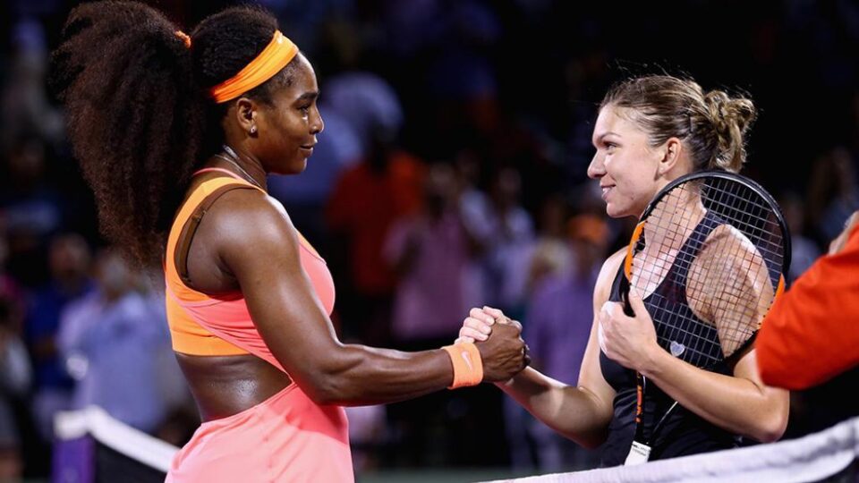 Simona Halep a fost felicitată de Serena Williams