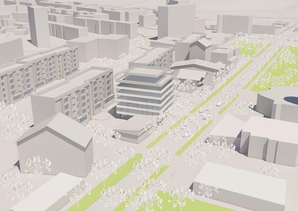 Bloc nou de locuințe, spații comerciale și birouri, pe strada Universității din Suceava