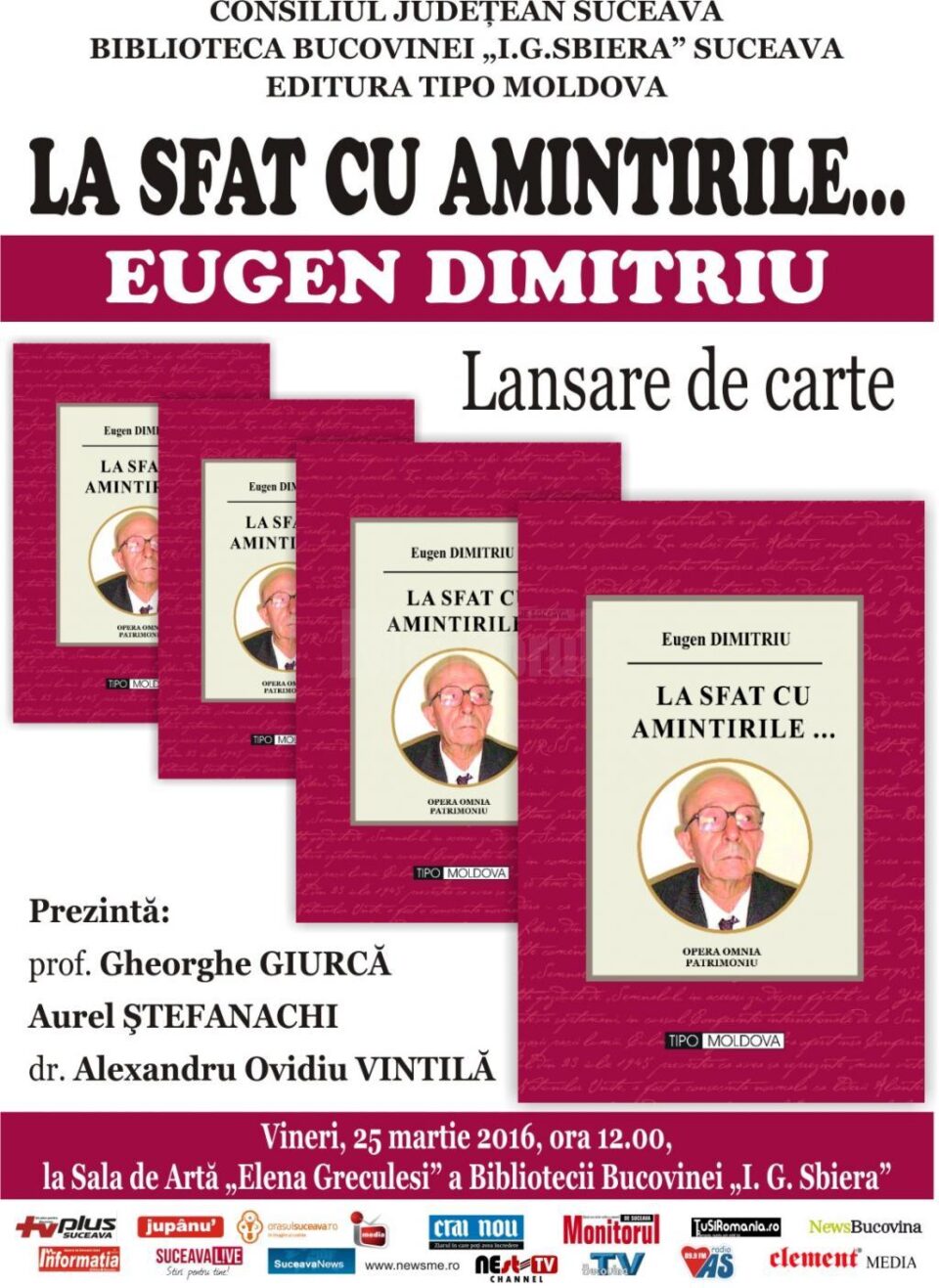 Lansarea cărții „La sfat cu amintirile...”