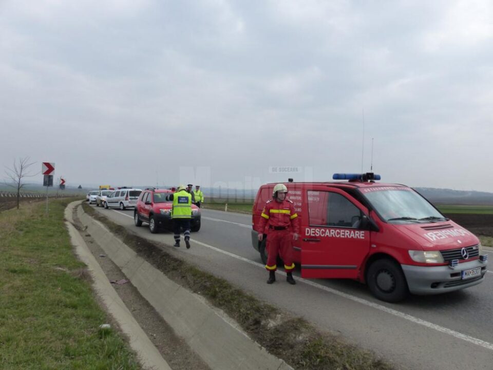 Curba periculoasă de la ieșirea din Suceava spre Gura Humorului