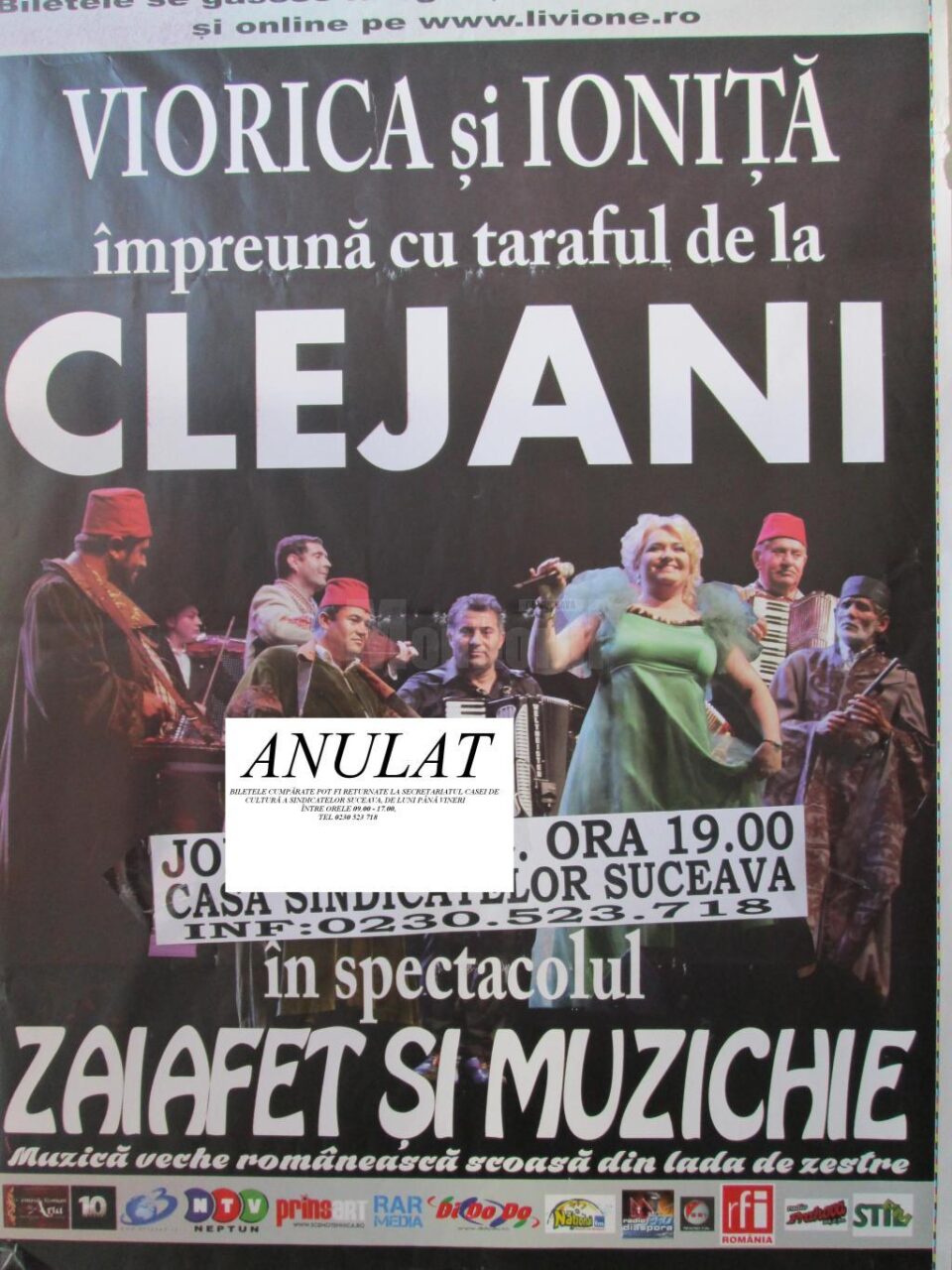 Spectacolul Clejanilor a fost anulat din lipsă de spectatori