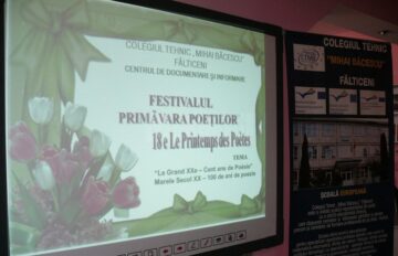 Festivalul “Primăvara poeților”, la Colegiul Tehnic “Mihai Băcescu” Fălticeni