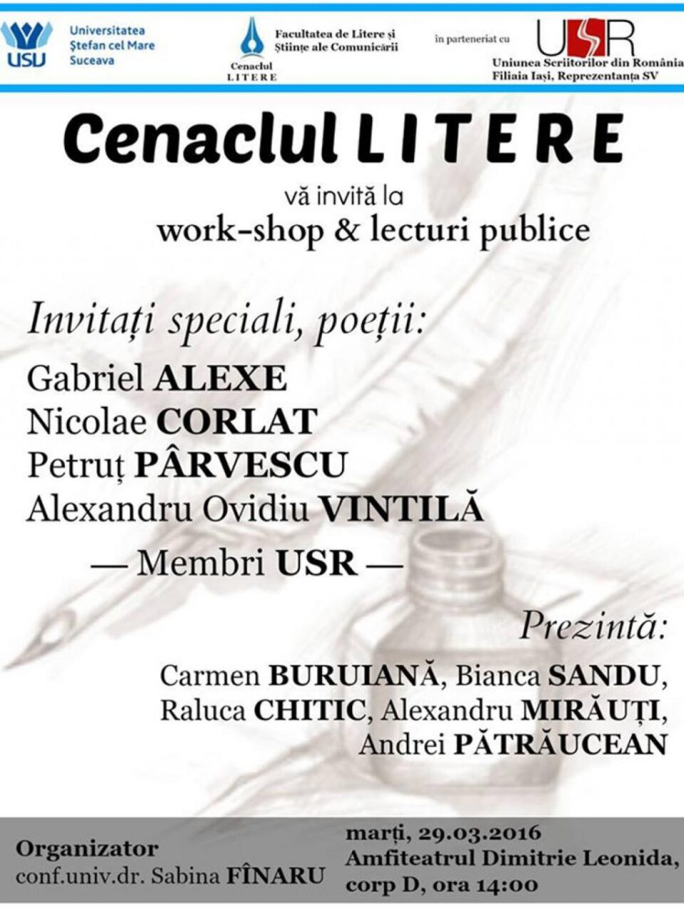 Workshop și lecturi publice
