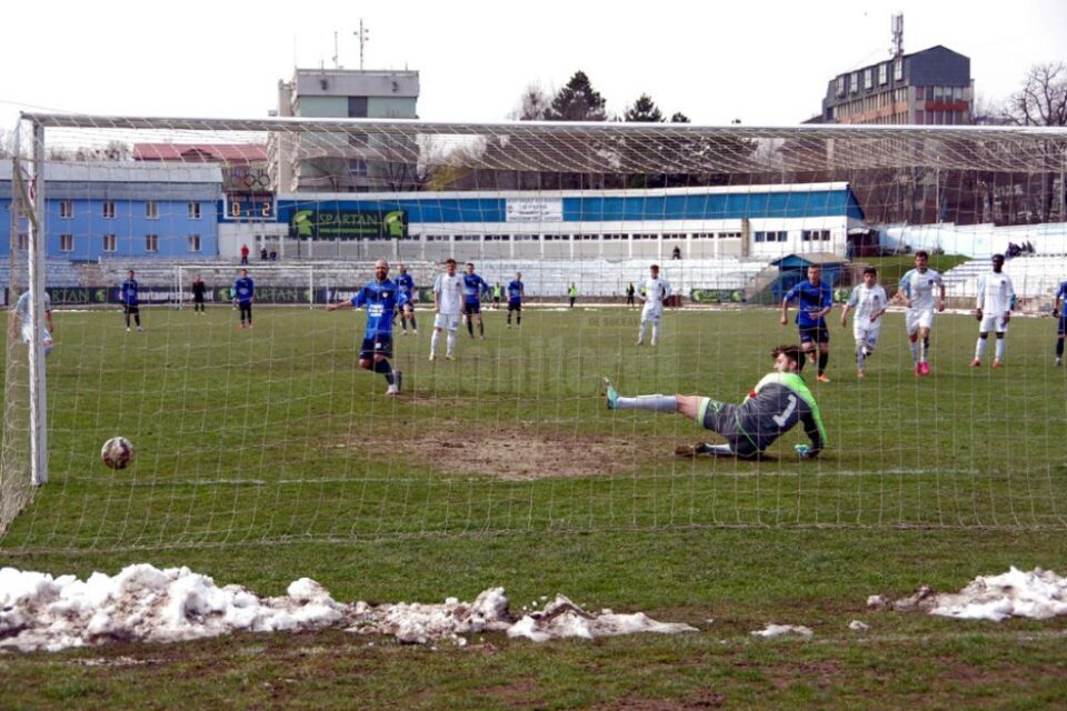 Mircea Negru a marcat singurul gol al sucevenilor, din penalty