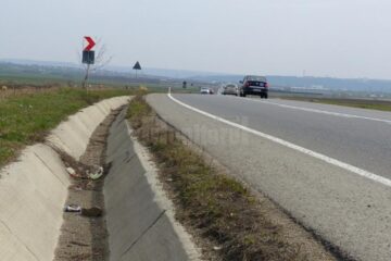 Curba dinainte de zona unde s-au produs accidentele