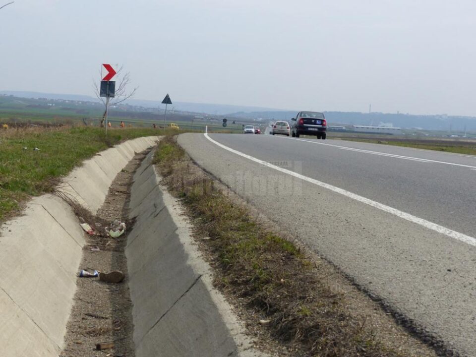 Curba dinainte de zona unde s-au produs accidentele