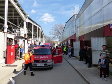 Aleea principală a Bazarului a fost scena desfășurării forțelor participante la exercițiu