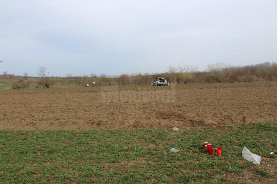 Mașina implicată în accident