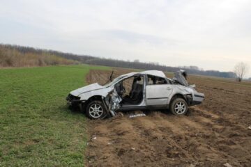 Mașina implicată în accident