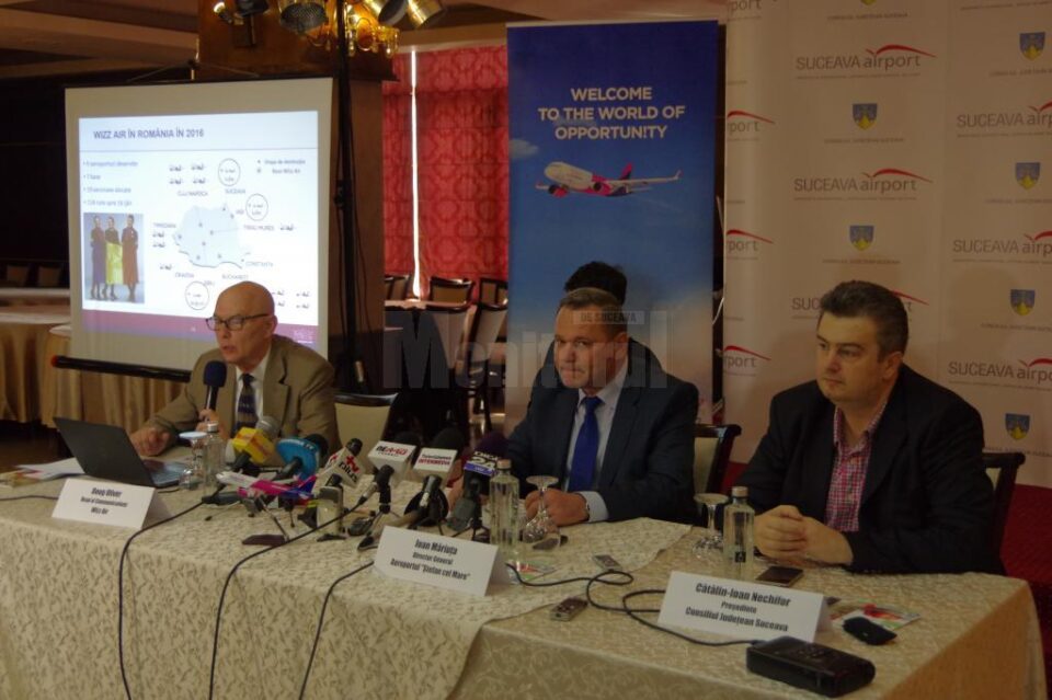 WizzAir va avea zboruri Suceava-Londra și retur începând de pe 19 august