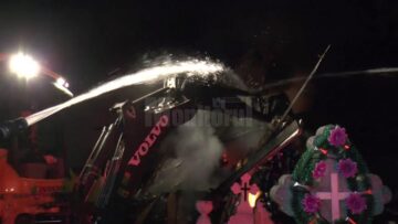 Biserica din Burla, veche de 170 de ani, mistuită de flăcări în toiul nopții