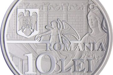 Emisiune numismatică dedicată Academiei Române - Aur - avers