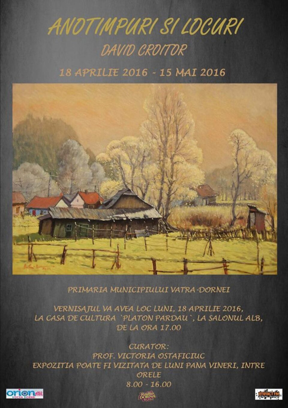 „Anotimpuri și locuri”, la Vatra Dornei