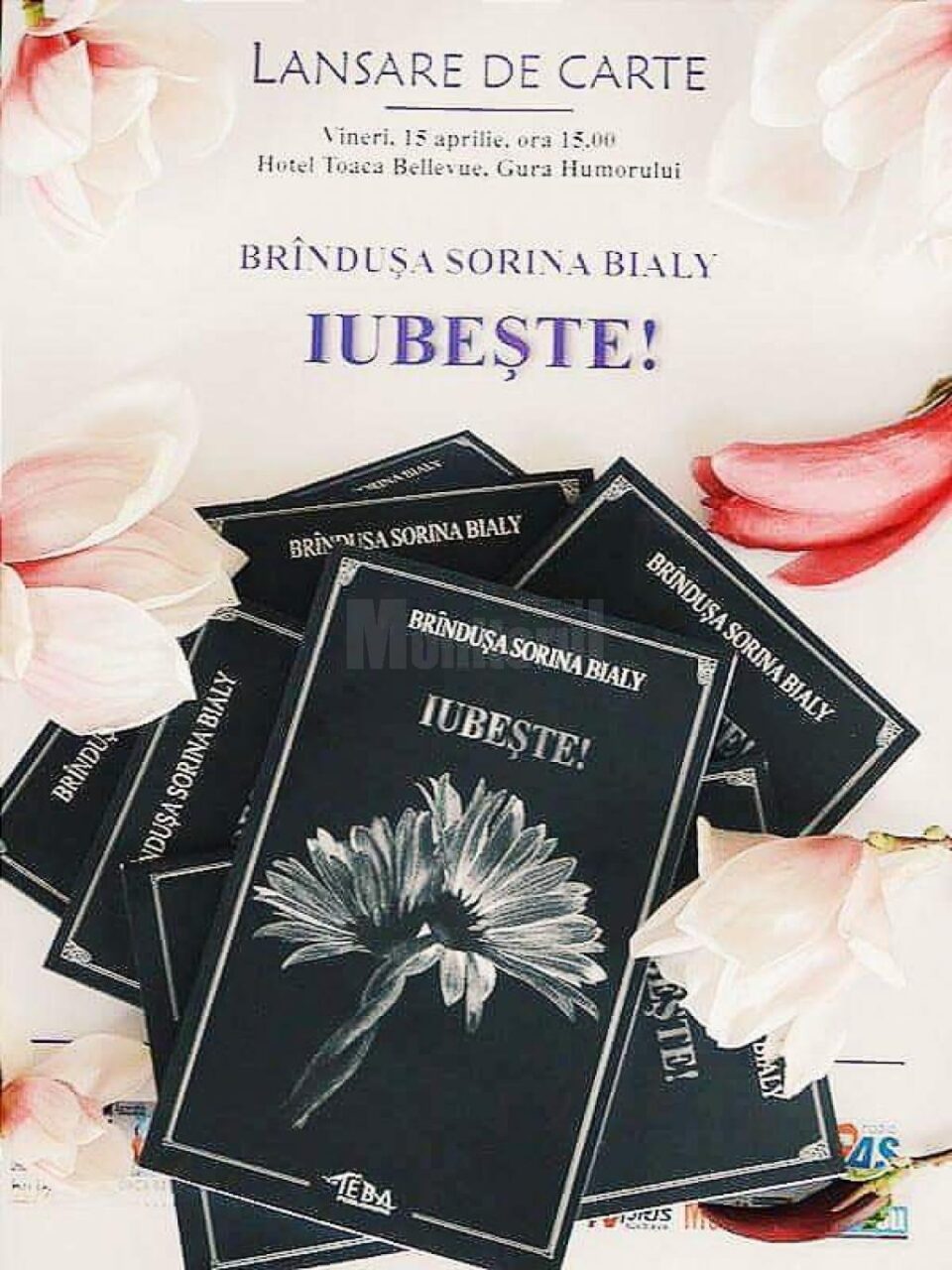 „Iubește!”, carte semnată de Brîndușa Sorina Bialy, va fi lansată vineri, la Gura Humorului