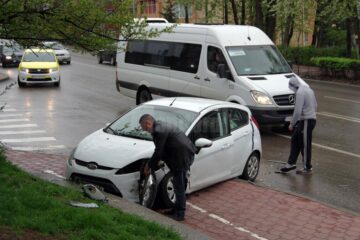 Autoturismul Ford a fost cel mai avariat în urma accidentului